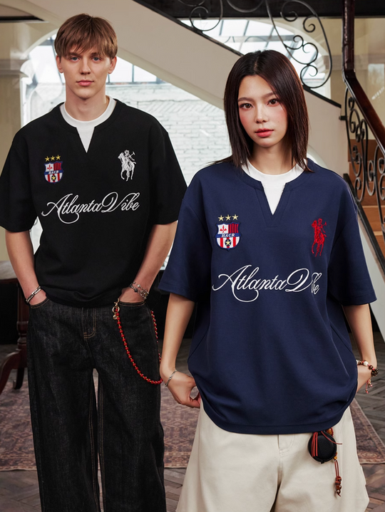 Harsh and Cruel Badge Embroidered Layered Tee | Face 3 Face