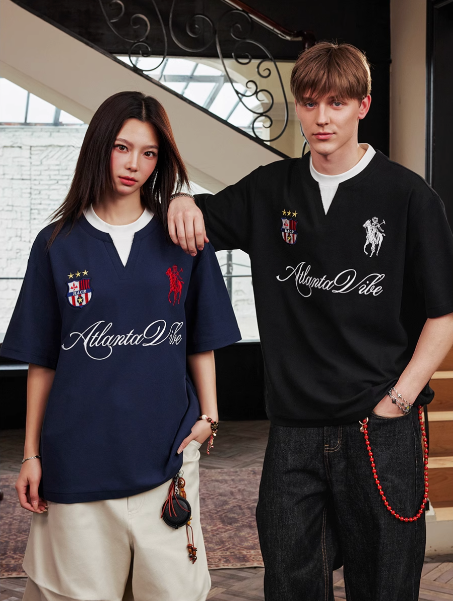 Harsh and Cruel Badge Embroidered Layered Tee | Face 3 Face