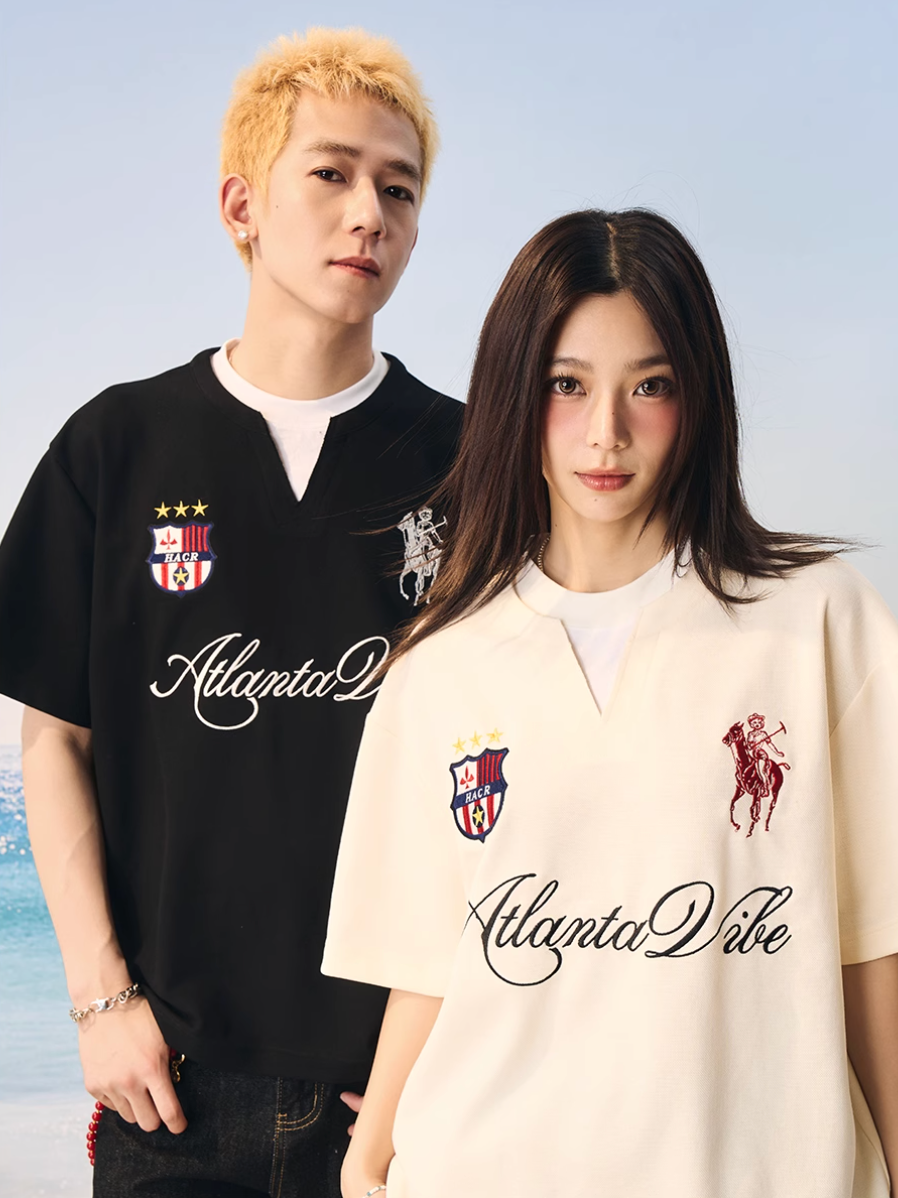 Harsh and Cruel Badge Embroidered Layered Tee | Face 3 Face