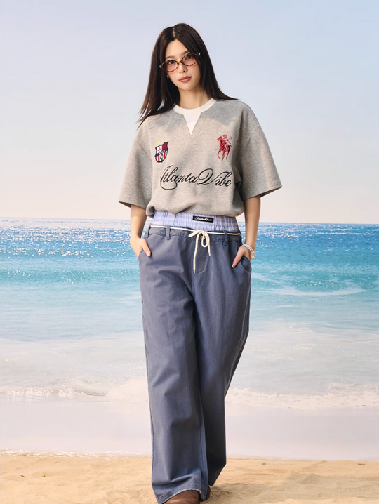 Harsh and Cruel Badge Embroidered Layered Tee | Face 3 Face