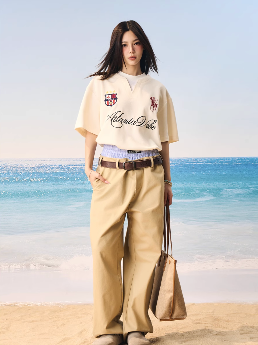 Harsh and Cruel Badge Embroidered Layered Tee | Face 3 Face