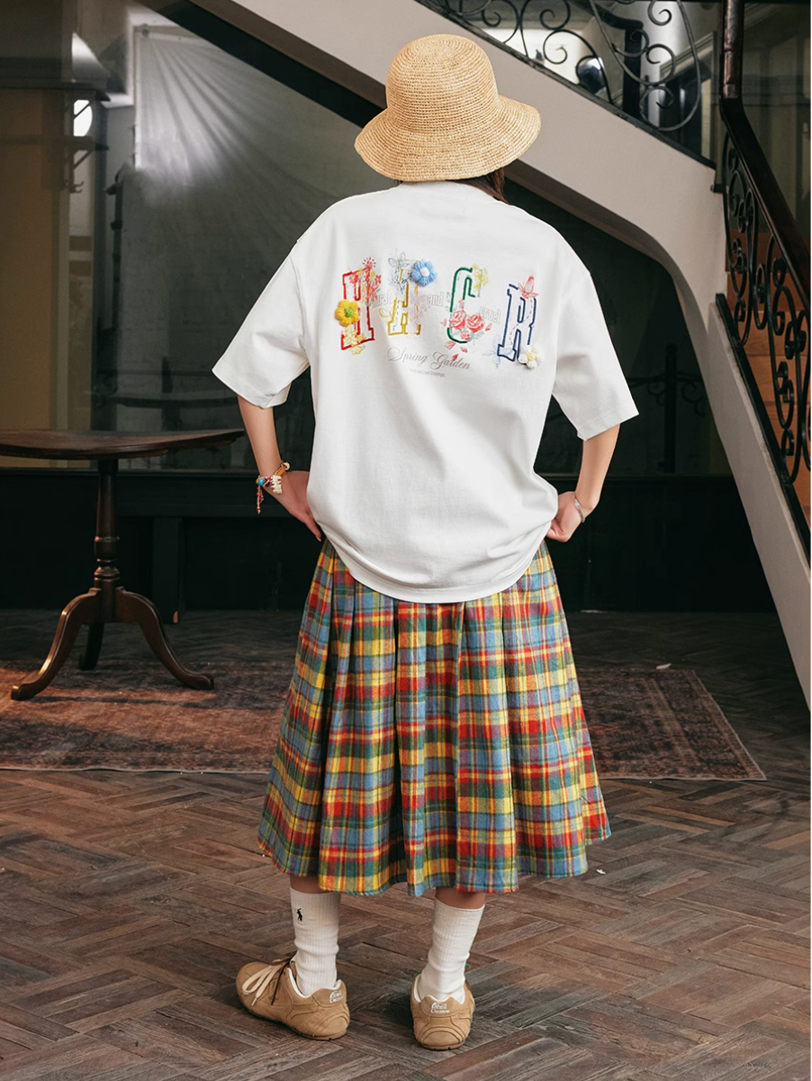 Harsh and Cruel HACR Crayon Drawing 3D Wool Flower Tee | Face 3 Face