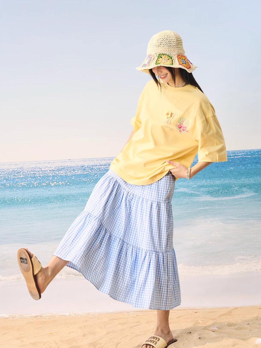 Harsh and Cruel HACR Crayon Drawing 3D Wool Flower Tee | Face 3 Face