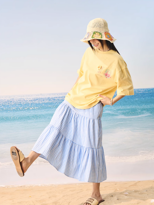 Harsh and Cruel HACR Crayon Drawing 3D Wool Flower Tee | Face 3 Face