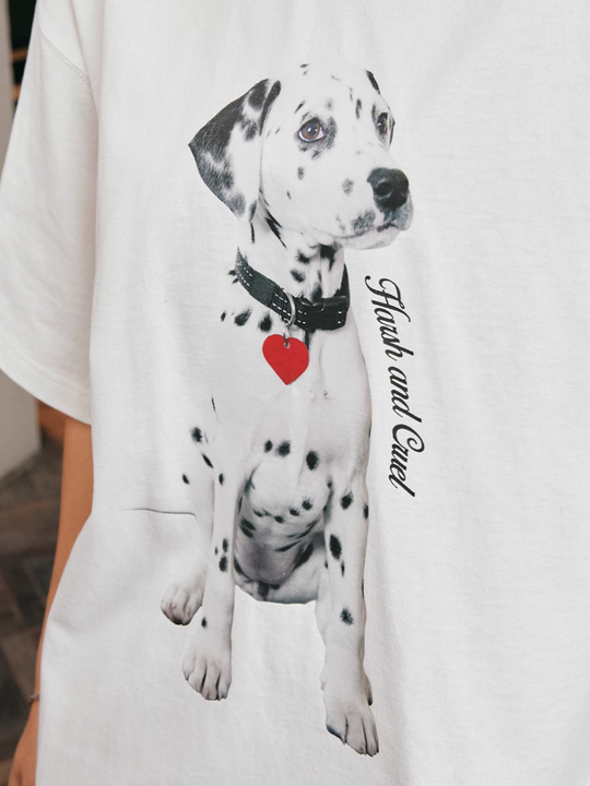 Harsh and Cruel Dalmatian Print Tee | Face 3 Face