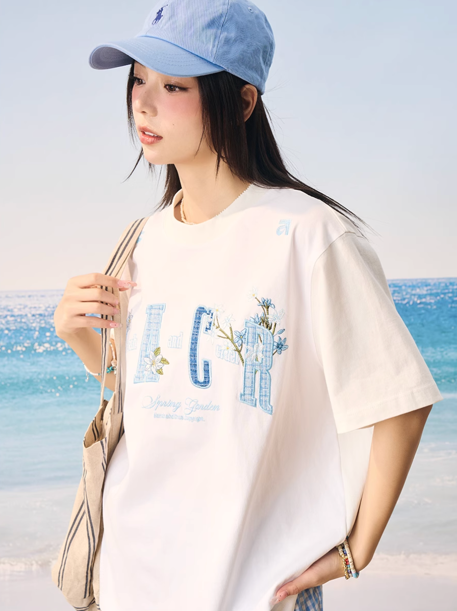 Harsh and Cruel HACR Floral Plaid 3D Embroidered Tee | Face 3 Face