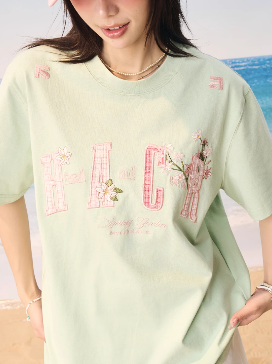 Harsh and Cruel HACR Floral Plaid 3D Embroidered Tee | Face 3 Face