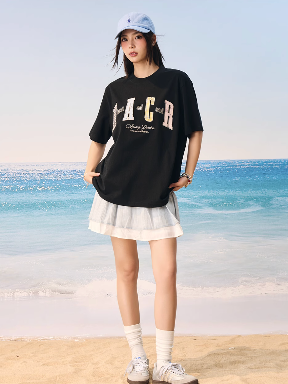 Harsh and Cruel HACR Flower Plaid Multi Patch Tee | Face 3 Face