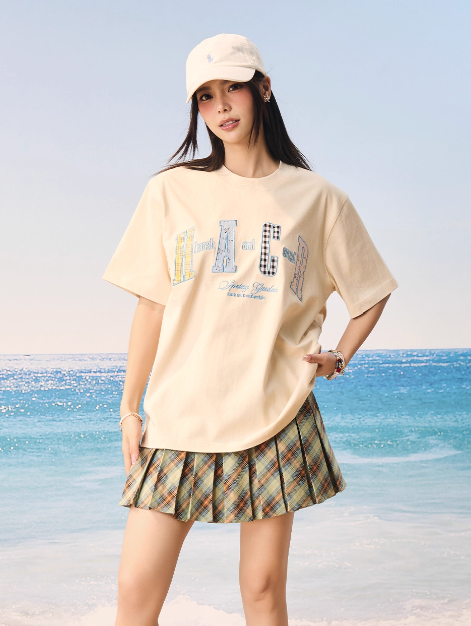 Harsh and Cruel HACR Flower Plaid Multi Patch Tee | Face 3 Face