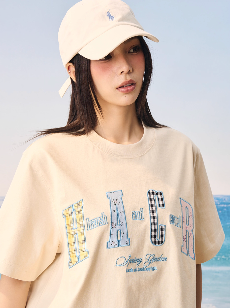 Harsh and Cruel HACR Flower Plaid Multi Patch Tee | Face 3 Face