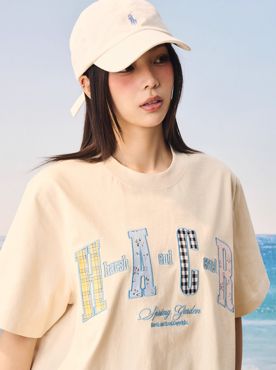 Harsh and Cruel HACR Flower Plaid Multi Patch Tee | Face 3 Face