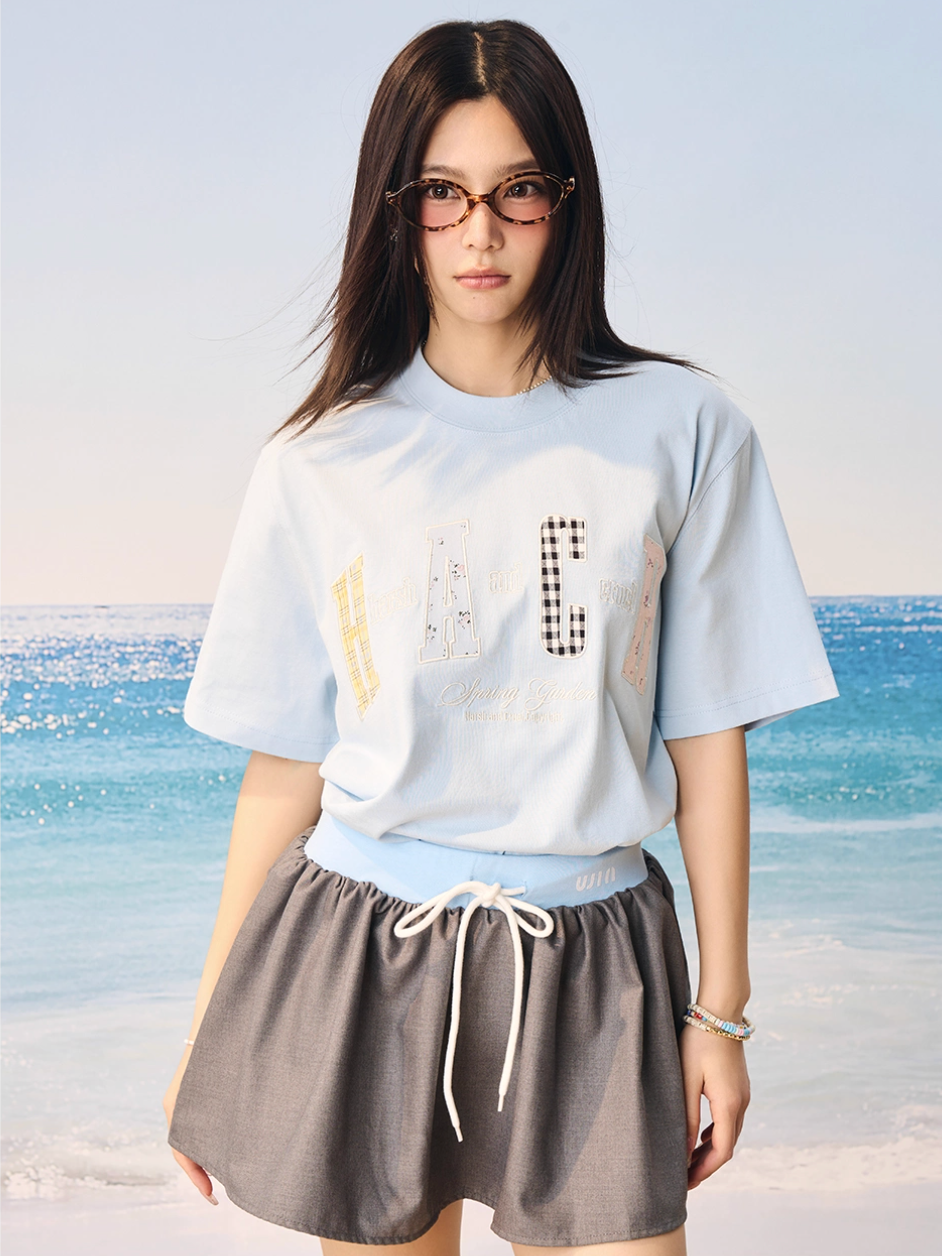 Harsh and Cruel HACR Flower Plaid Multi Patch Tee | Face 3 Face