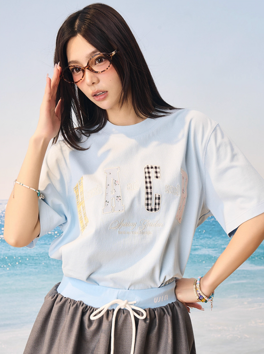 Harsh and Cruel HACR Flower Plaid Multi Patch Tee | Face 3 Face