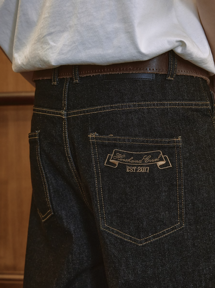 Harsh and Cruel Original Wide Black Jeans | Face 3 Face