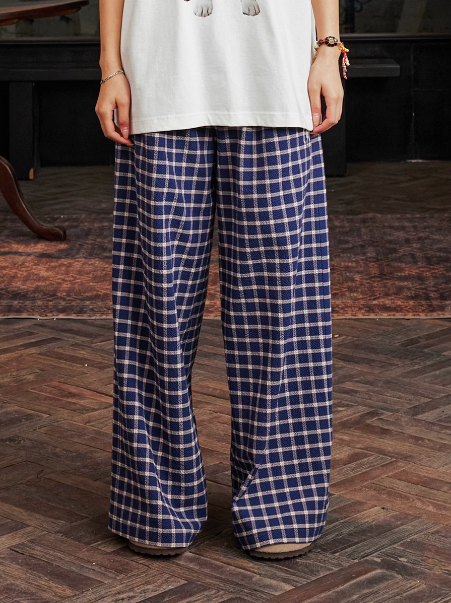 Harsh and Cruel Casual Plaid Baggy Pants | Face 3 Face