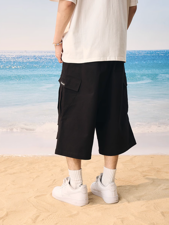 Harsh and Cruel 3D Pleated Cargo Pocket Work Shorts | Face 3 Face