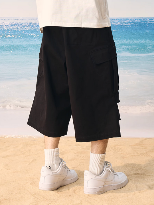 Harsh and Cruel 3D Pleated Cargo Pocket Work Shorts | Face 3 Face