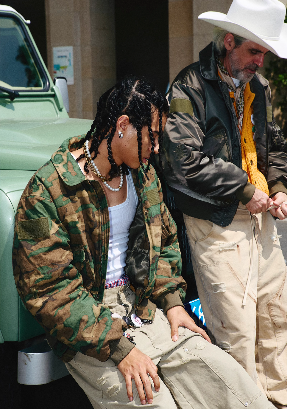 STEEPC Army Green Camouflage MA-2 Jacket | Face 3 Face