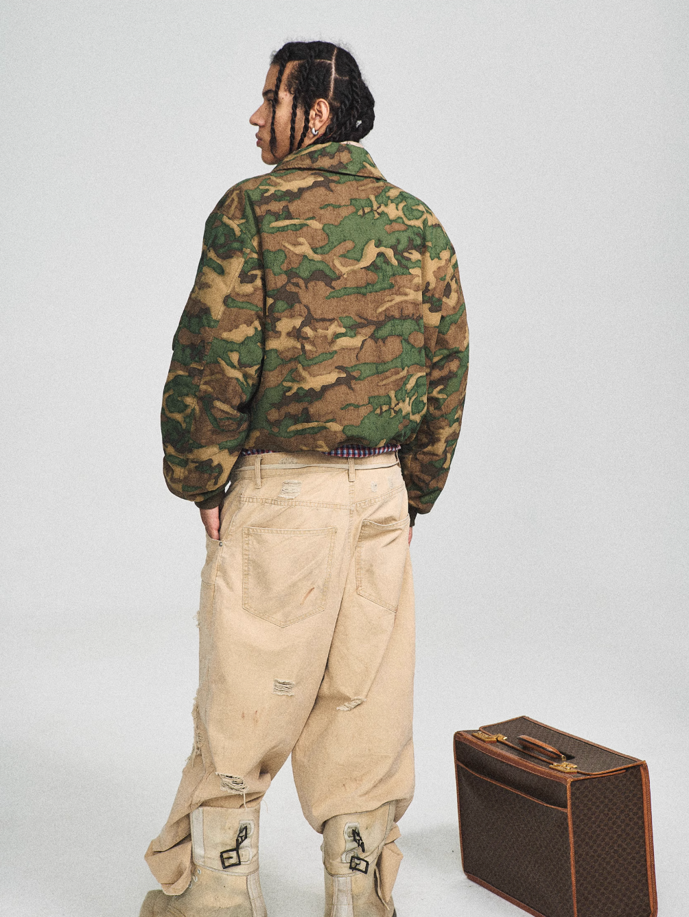 STEEPC Army Green Camouflage MA-2 Jacket | Face 3 Face