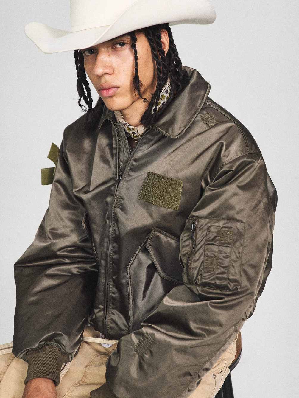 STEEPC Army Green Camouflage MA-2 Jacket | Face 3 Face