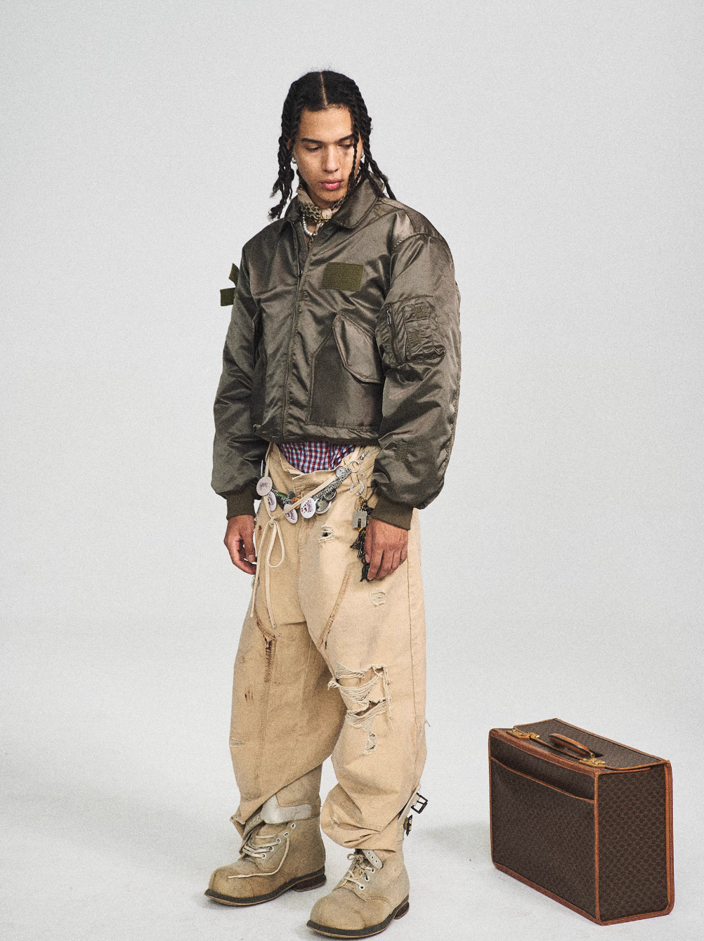 STEEPC Army Green Camouflage MA-2 Jacket | Face 3 Face