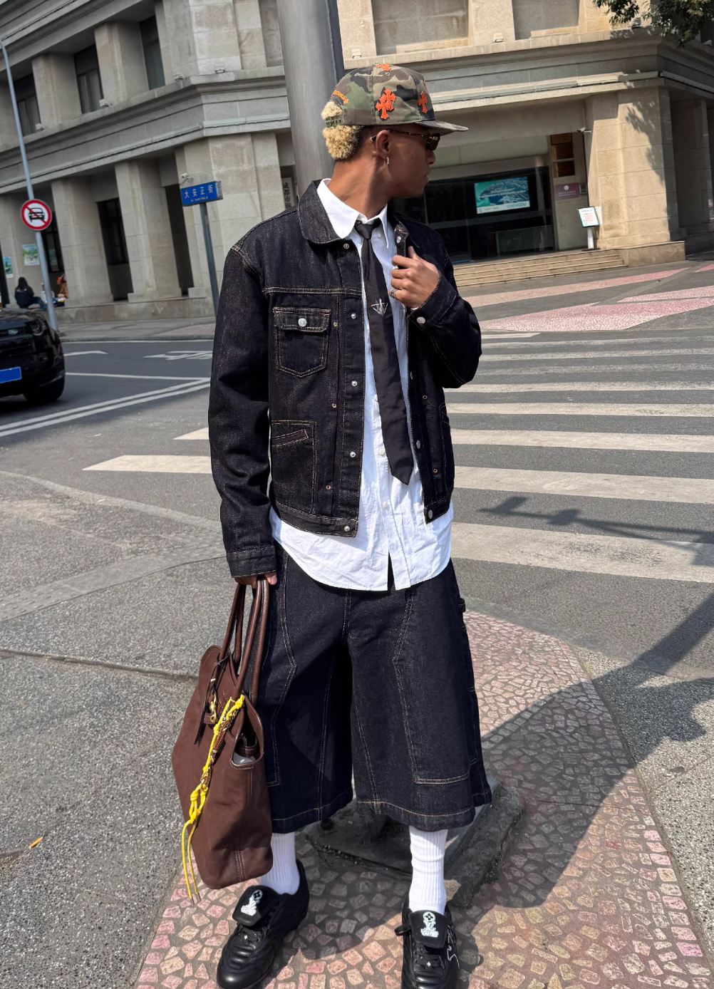 STEEPC Stitched Detail Denim Jacket | Face 3 Face