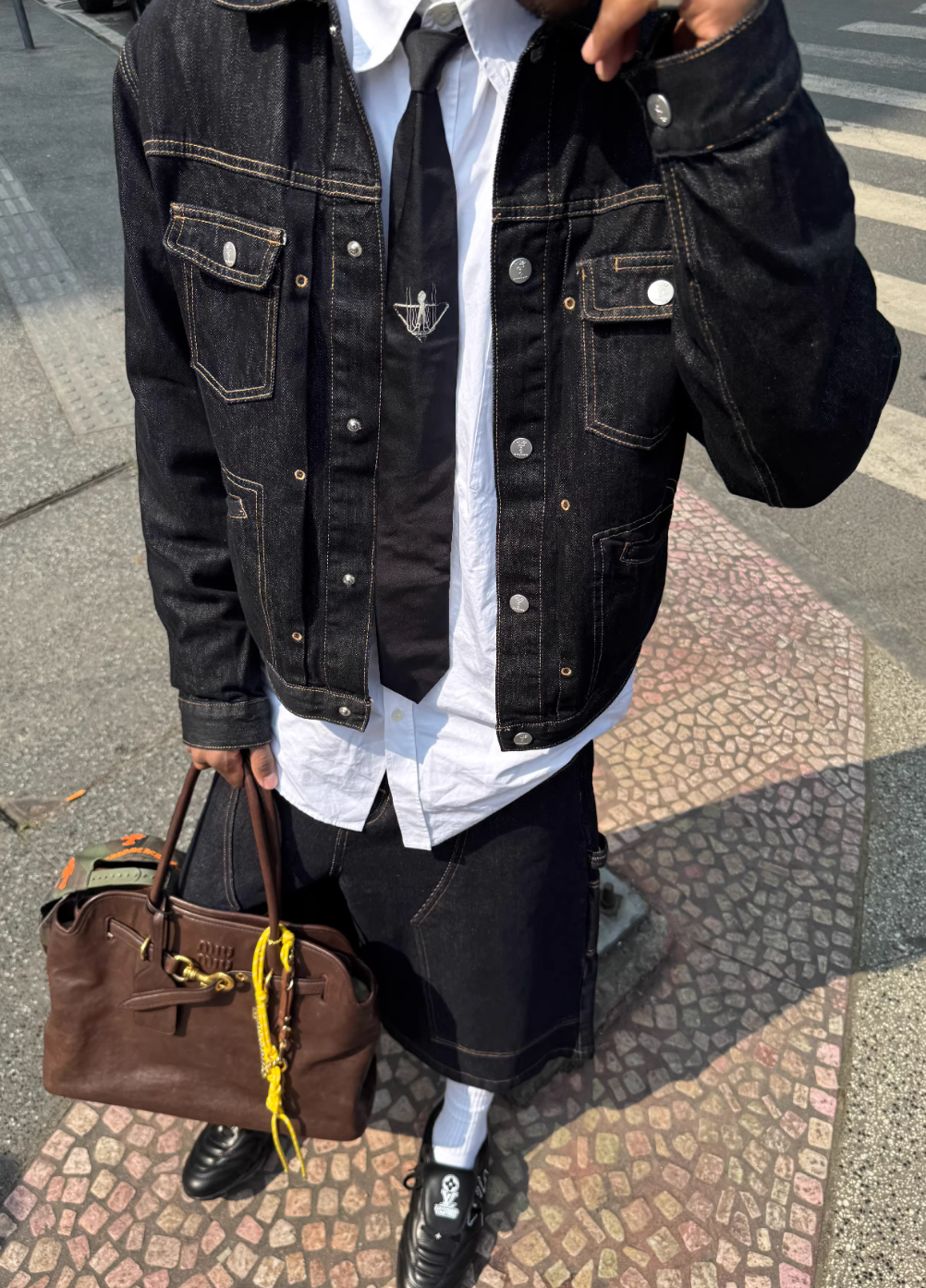 STEEPC Stitched Detail Denim Jacket | Face 3 Face