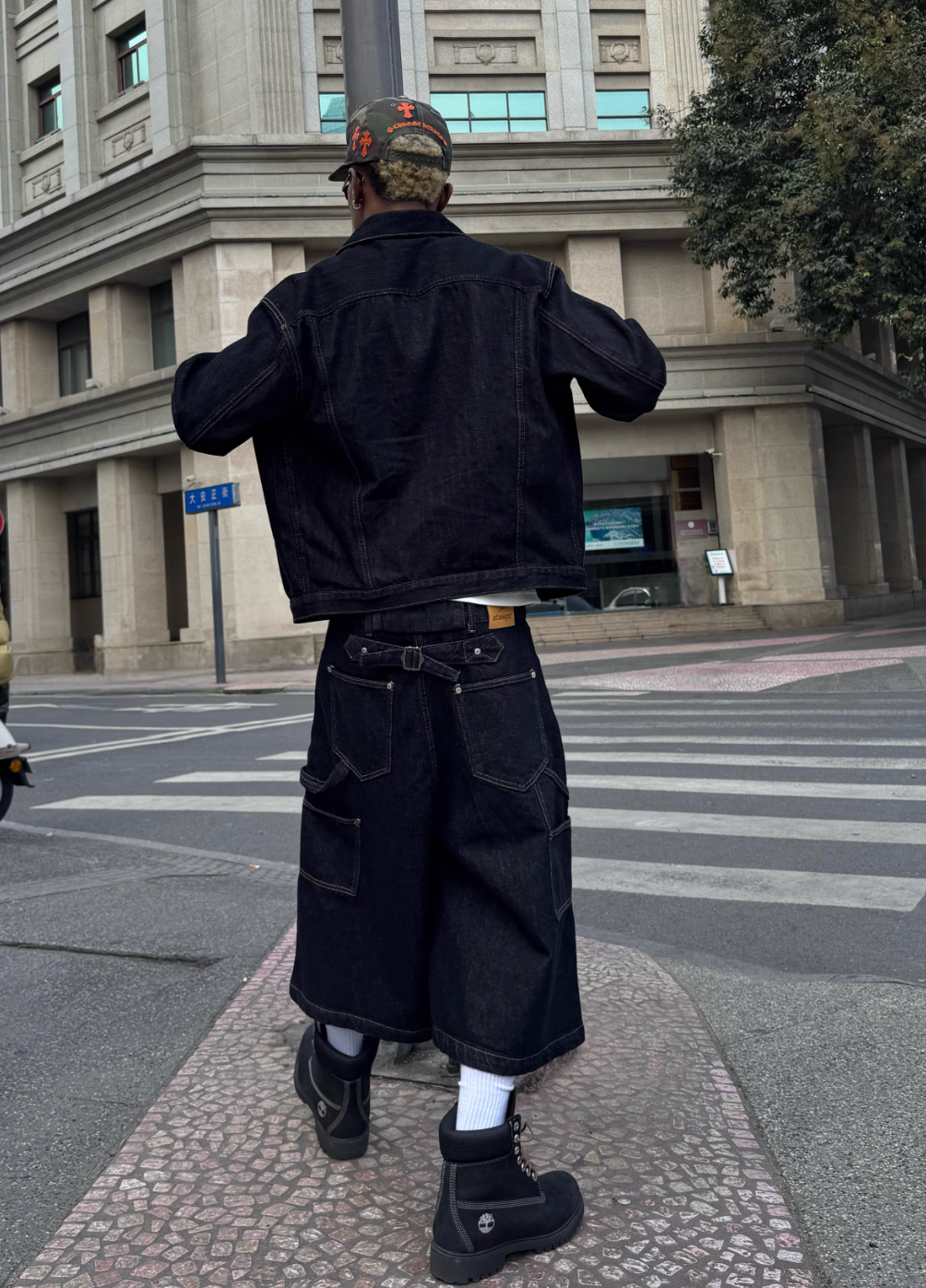 STEEPC Stitched Detail Denim Jacket | Face 3 Face