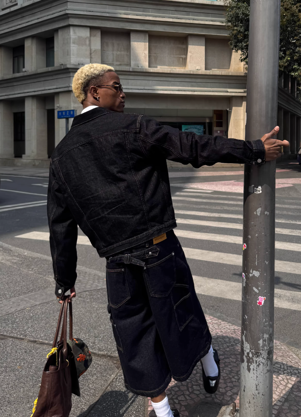 STEEPC Stitched Detail Denim Jacket | Face 3 Face