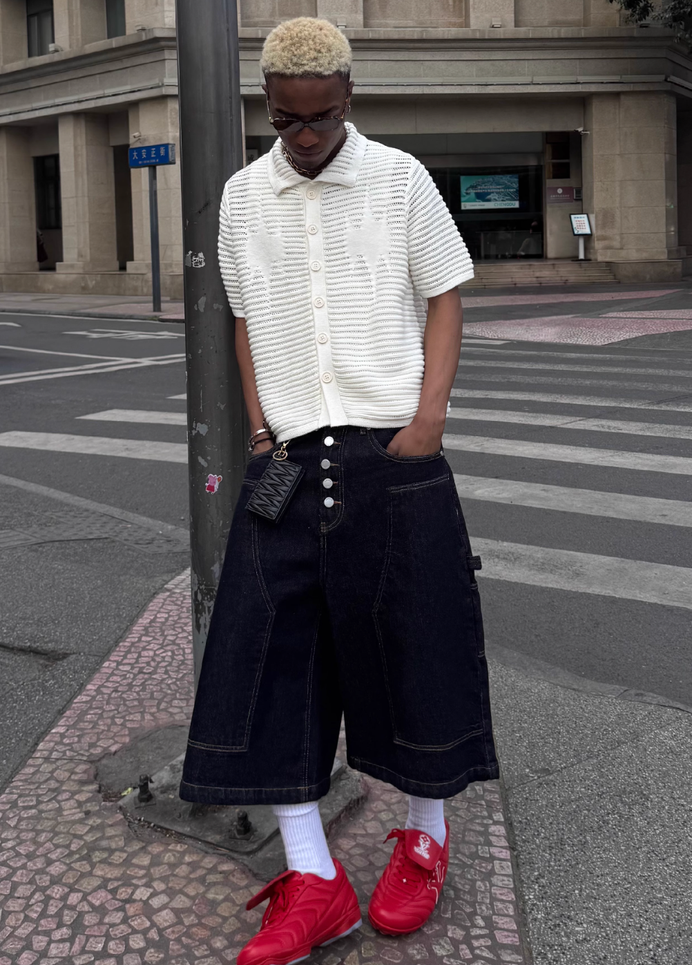 STEEPC Jacquard Short Sleeve Knit Shirt | Face 3 Face