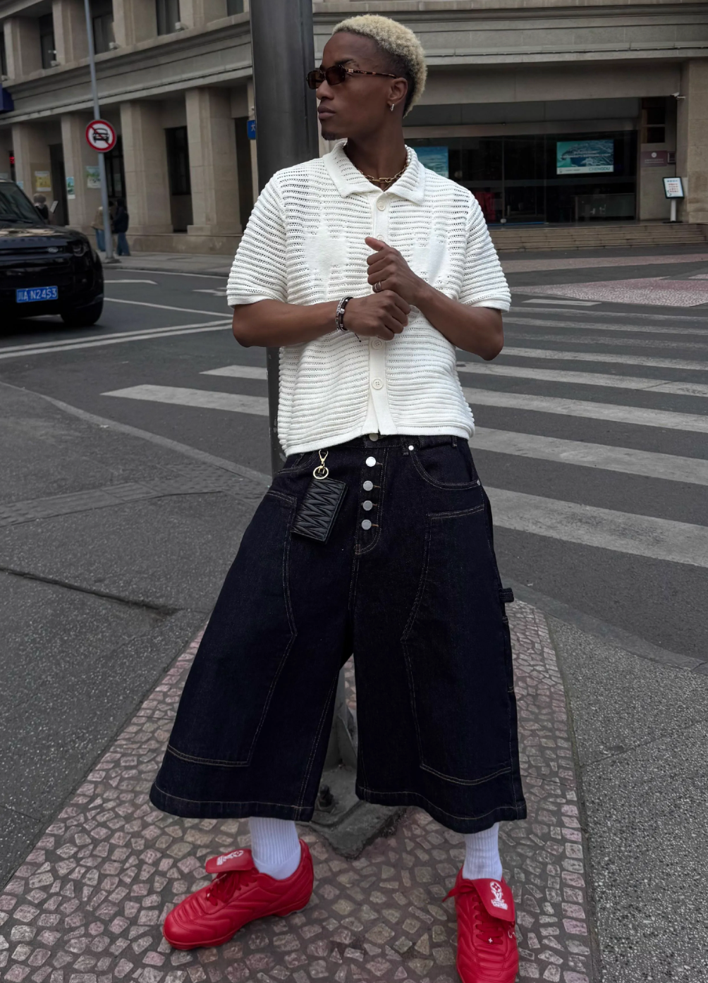 STEEPC Jacquard Short Sleeve Knit Shirt | Face 3 Face