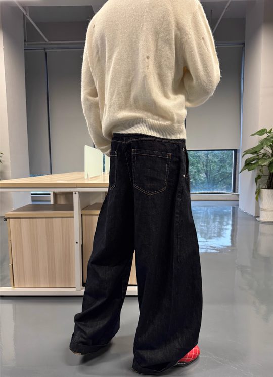 STEEPC Distressed Embroidered Wool Blend Knit Cardigan | Face 3 Face