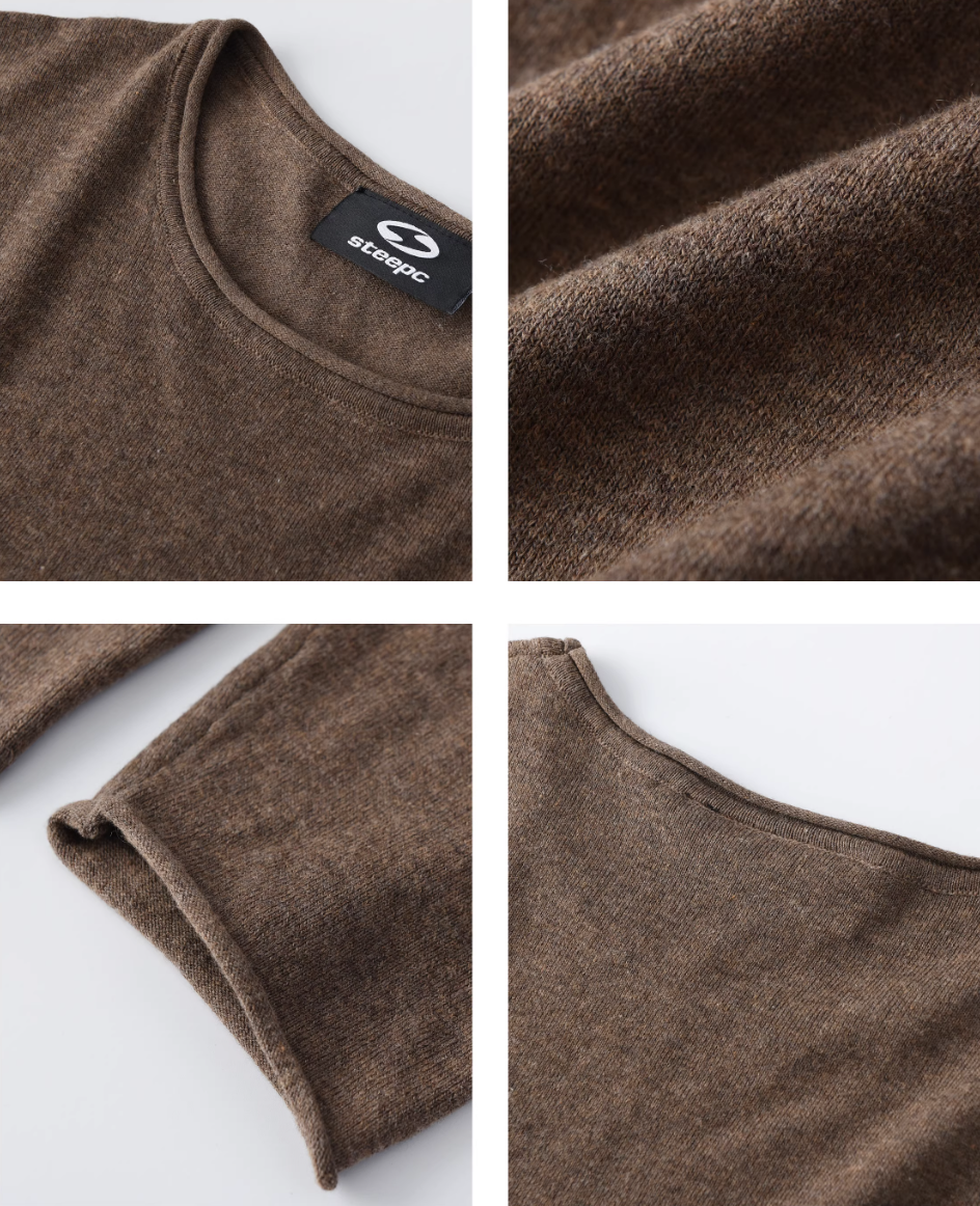 STEEPC Boxy Knit Long Sleeve Tee | Face 3 Face