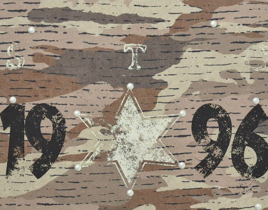 STEEPC Aged Desert Camo Pearl Embellished Print Tee | Face 3 Face