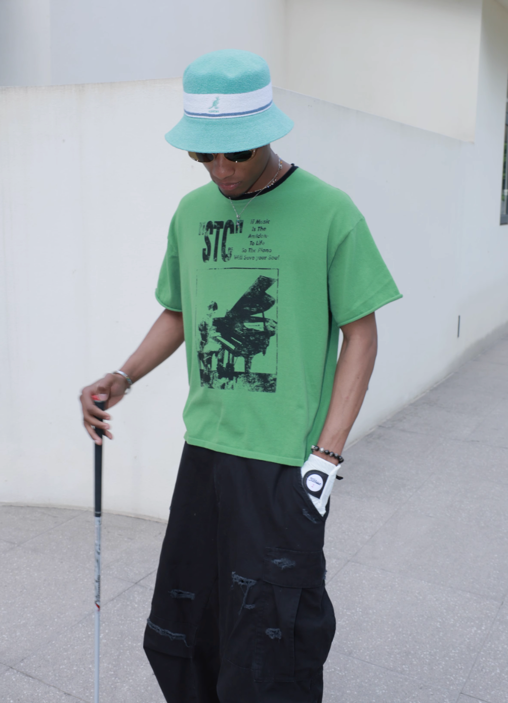 STEEPC Printed Boxy Knit Tee | Face 3 Face