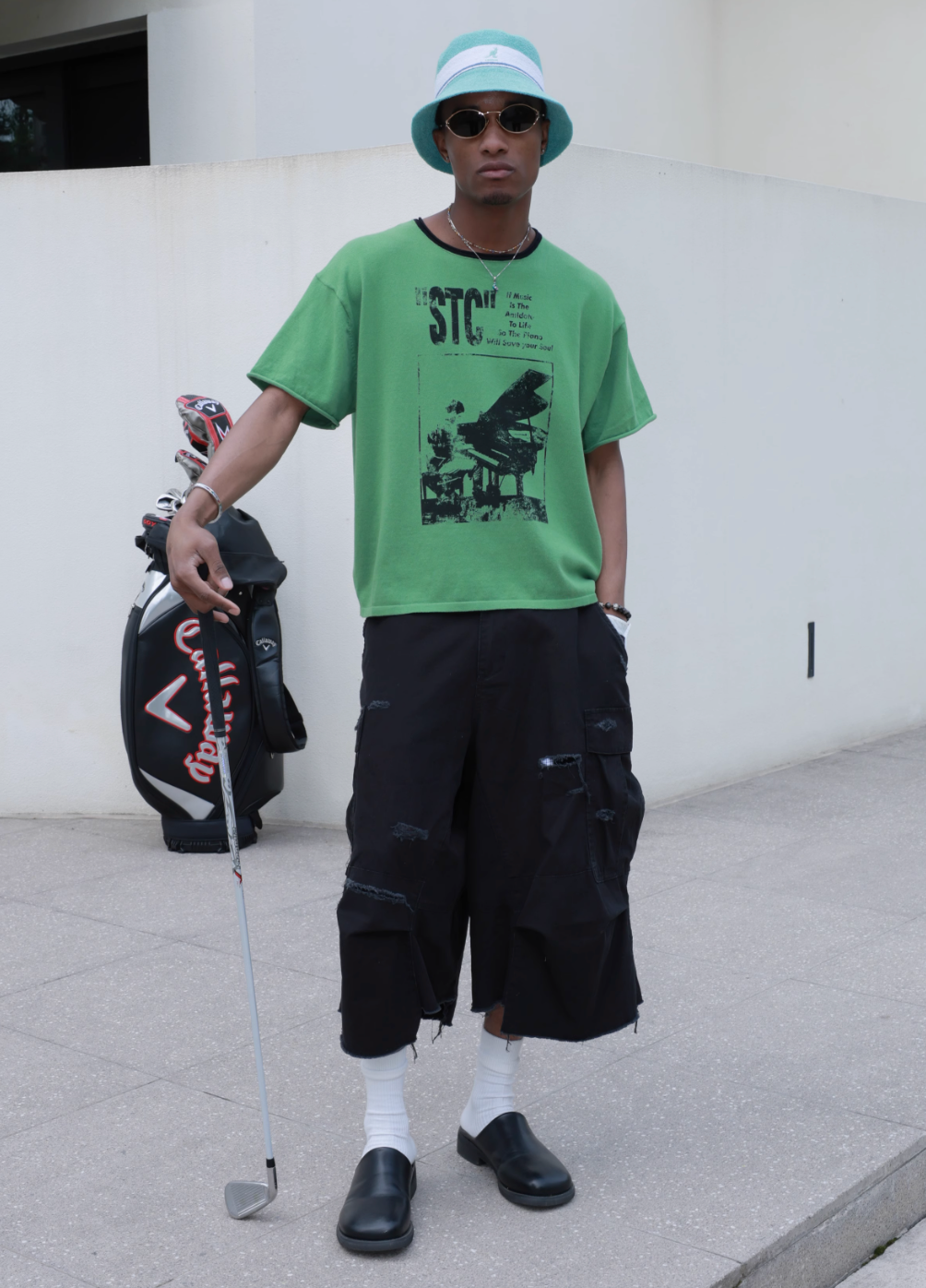 STEEPC Printed Boxy Knit Tee | Face 3 Face