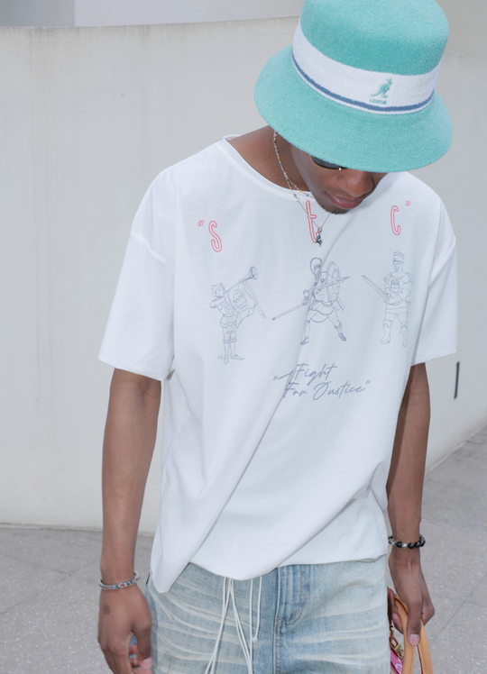 STEEPC Hand Painted Print Tee | Face 3 Face