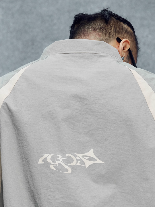 1807 Graffiti Logo Patchwork Coach Jacket | Face 3 Face