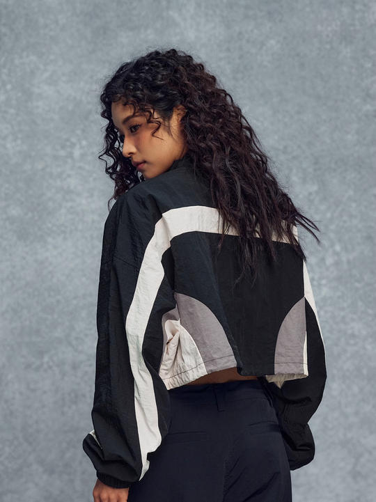 1807 Colorblock Cropped Track Jacket | Face 3 Face