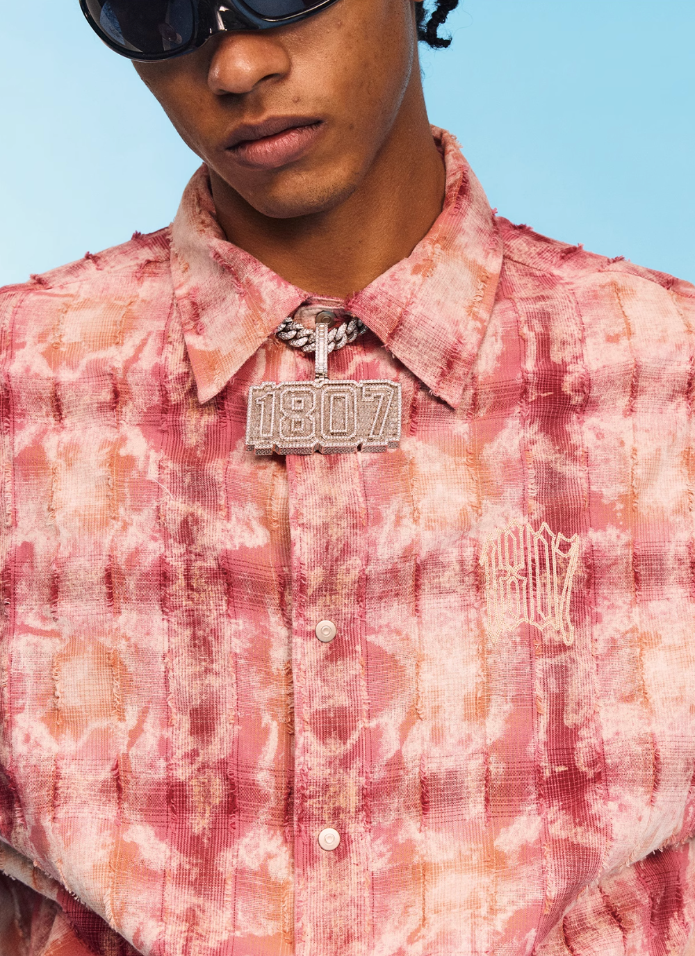 1807 Plaid Faded Long Sleeve Shirt | Face 3 Face