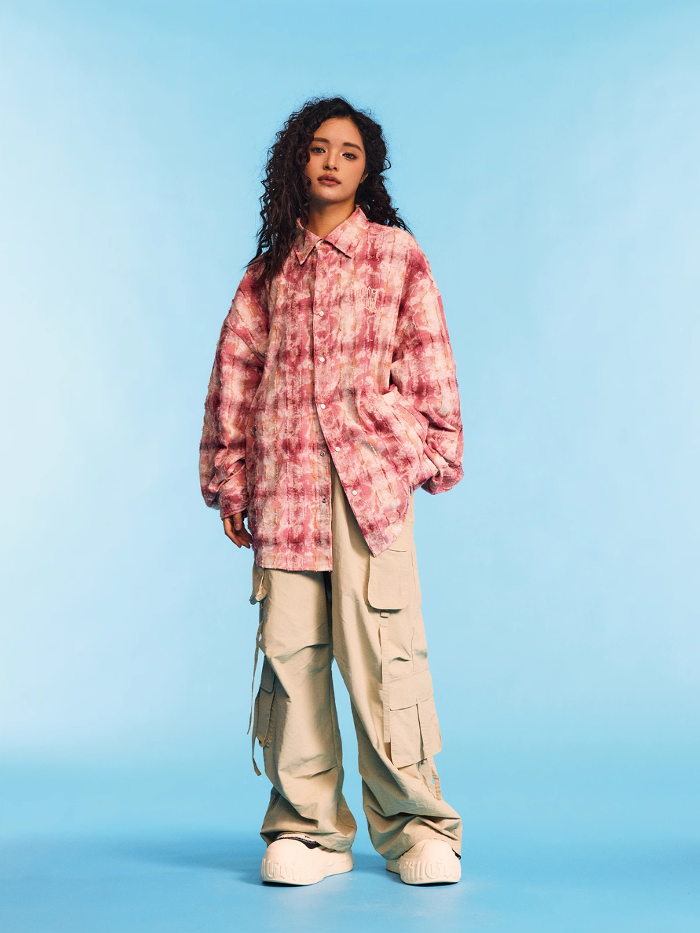 1807 Plaid Faded Long Sleeve Shirt | Face 3 Face