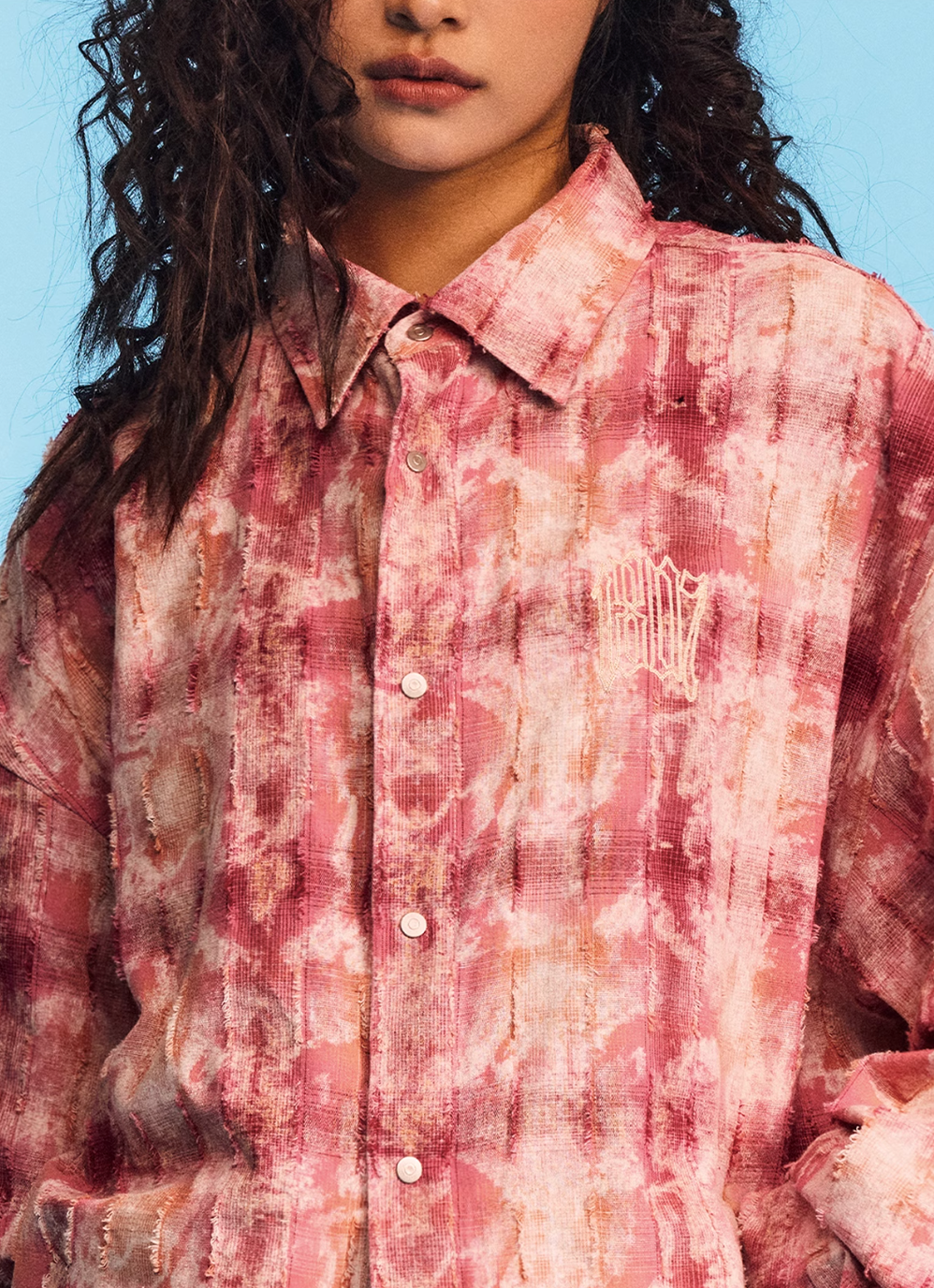 1807 Plaid Faded Long Sleeve Shirt | Face 3 Face