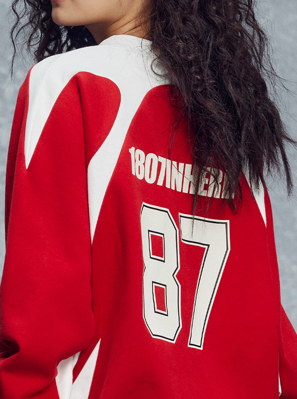 1807 Patchwork Number Sports Long Sleeve Tee | Face 3 Face