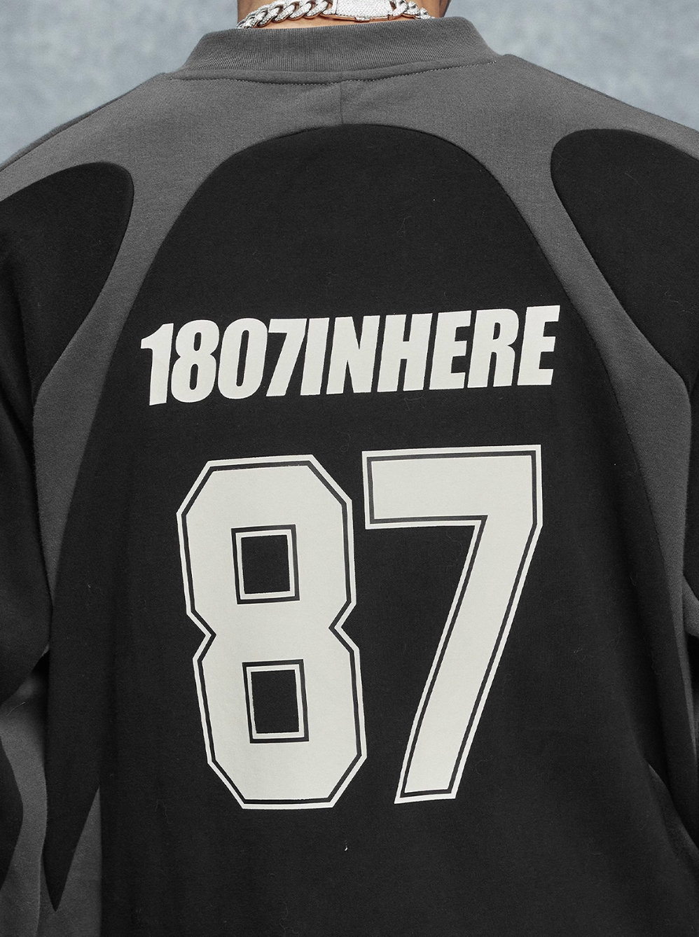 1807 Patchwork Number Sports Long Sleeve Tee | Face 3 Face