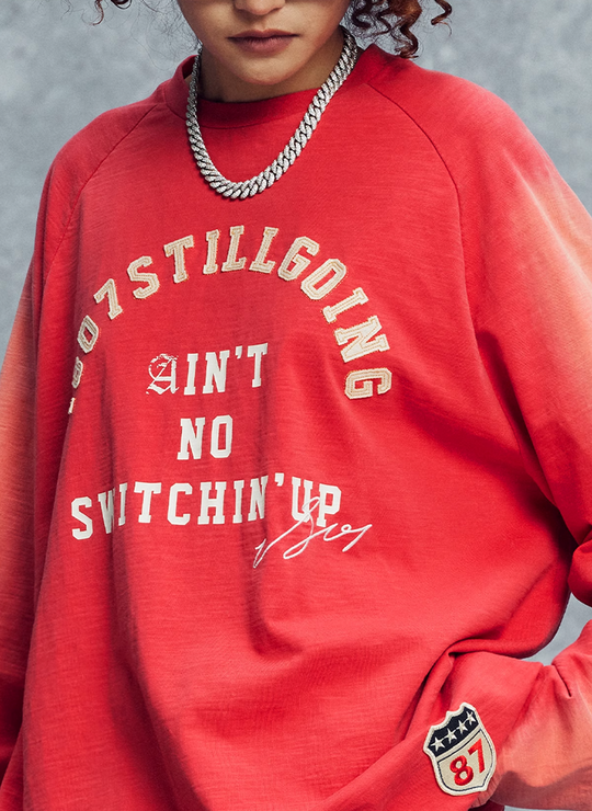 1807 Vintage Print Aged Long Sleeve Tee | Face 3 Face