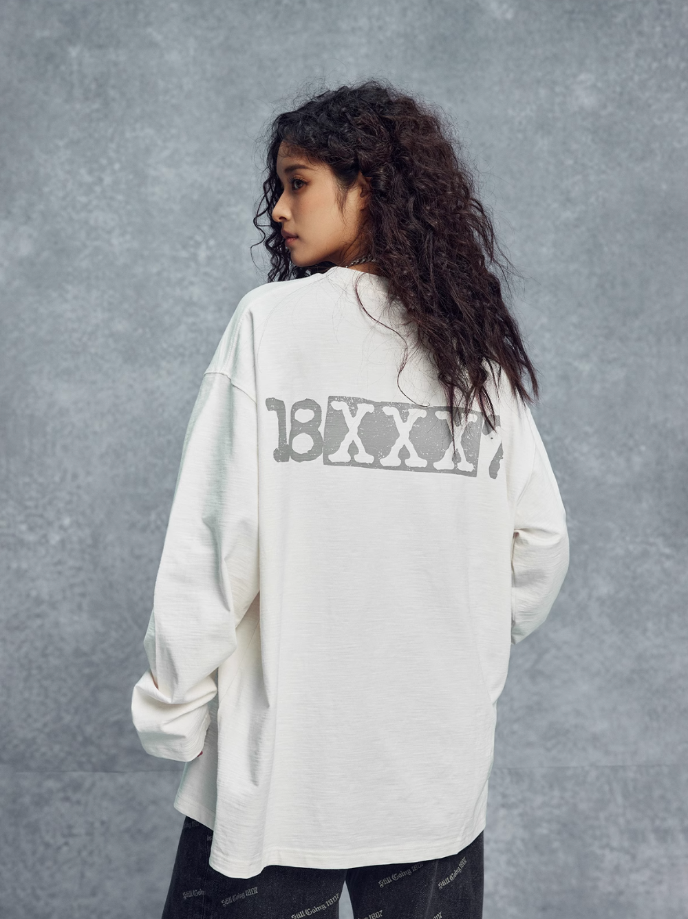 1807 18XXX7 Printed Basic Long Sleeve Tee | Face 3 Face