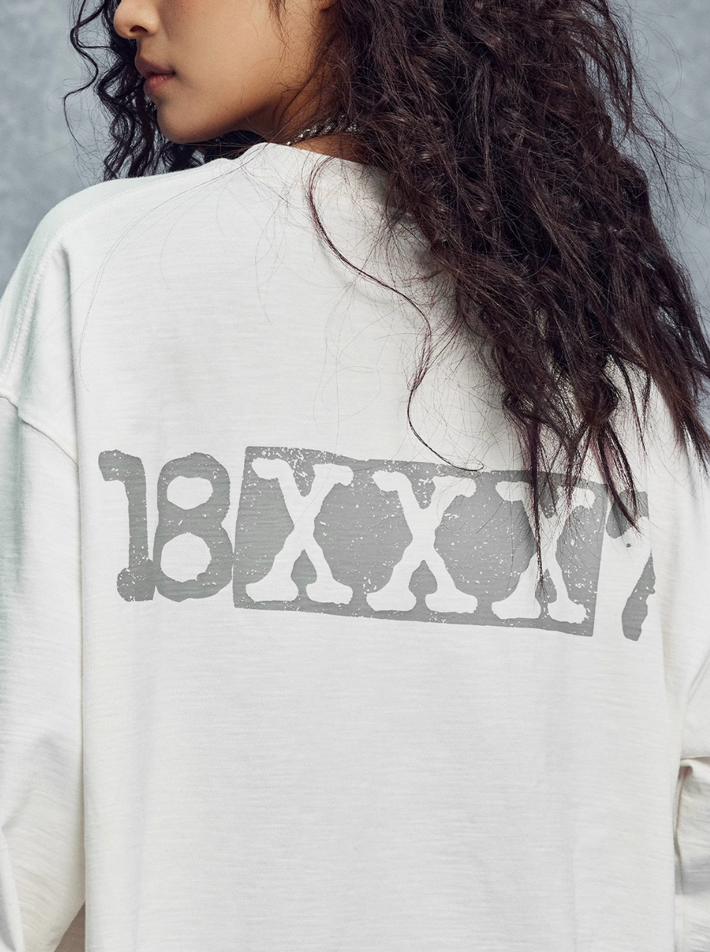 1807 18XXX7 Printed Basic Long Sleeve Tee | Face 3 Face