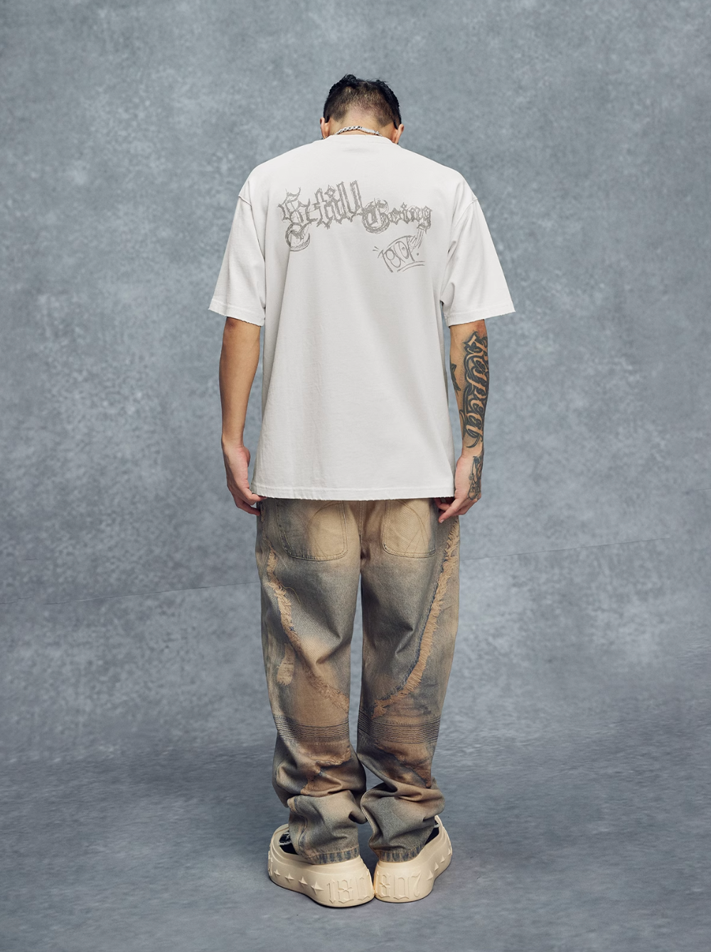 1807 Hand Painted Angel Print Tee | Face 3 Face