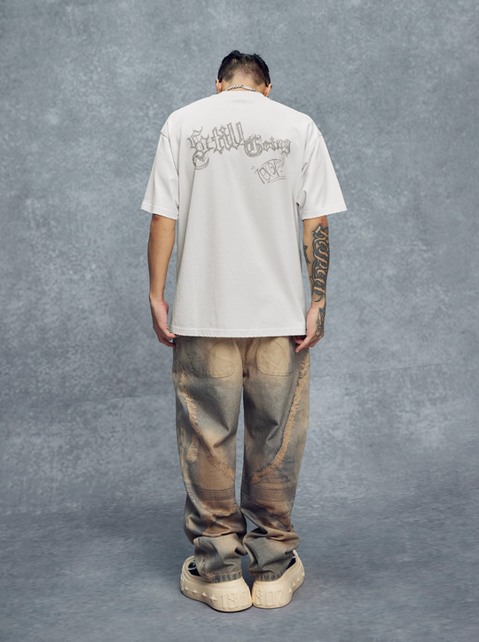 1807 Hand Painted Angel Print Tee | Face 3 Face