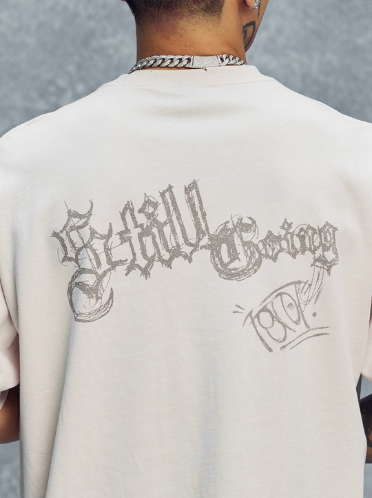 1807 Hand Painted Angel Print Tee | Face 3 Face